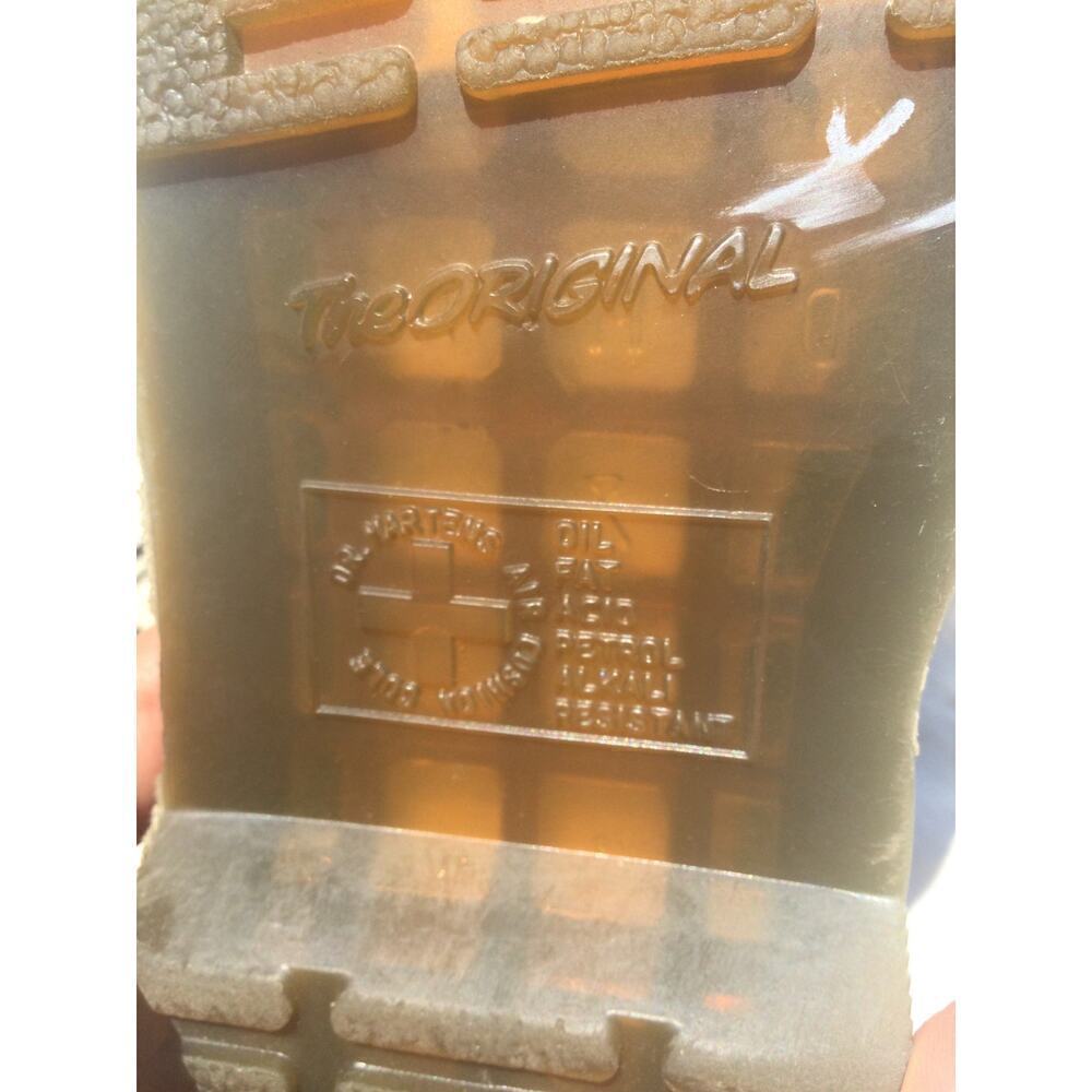 Dr. Martens Combat Mid Calf Boots Ladies 9 Doc Grunge Punk Rock Iridescent Grey - Picture 8 of 9